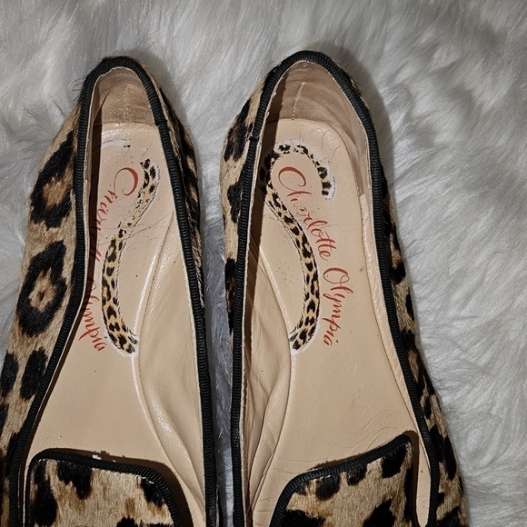 CHARLOTTE olympia Women's Leopard Print Ballet Flats sz 36=6 - Picture 3 of 10